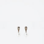 Bijoux Boucles d'oreilles Skull Alexander McQueen Argenté Femme