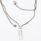 Jewelry Enamel Tag Necklace Alexander McQueen Silver Man