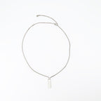 Jewelry Enamel Tag Necklace Alexander McQueen Silver Man