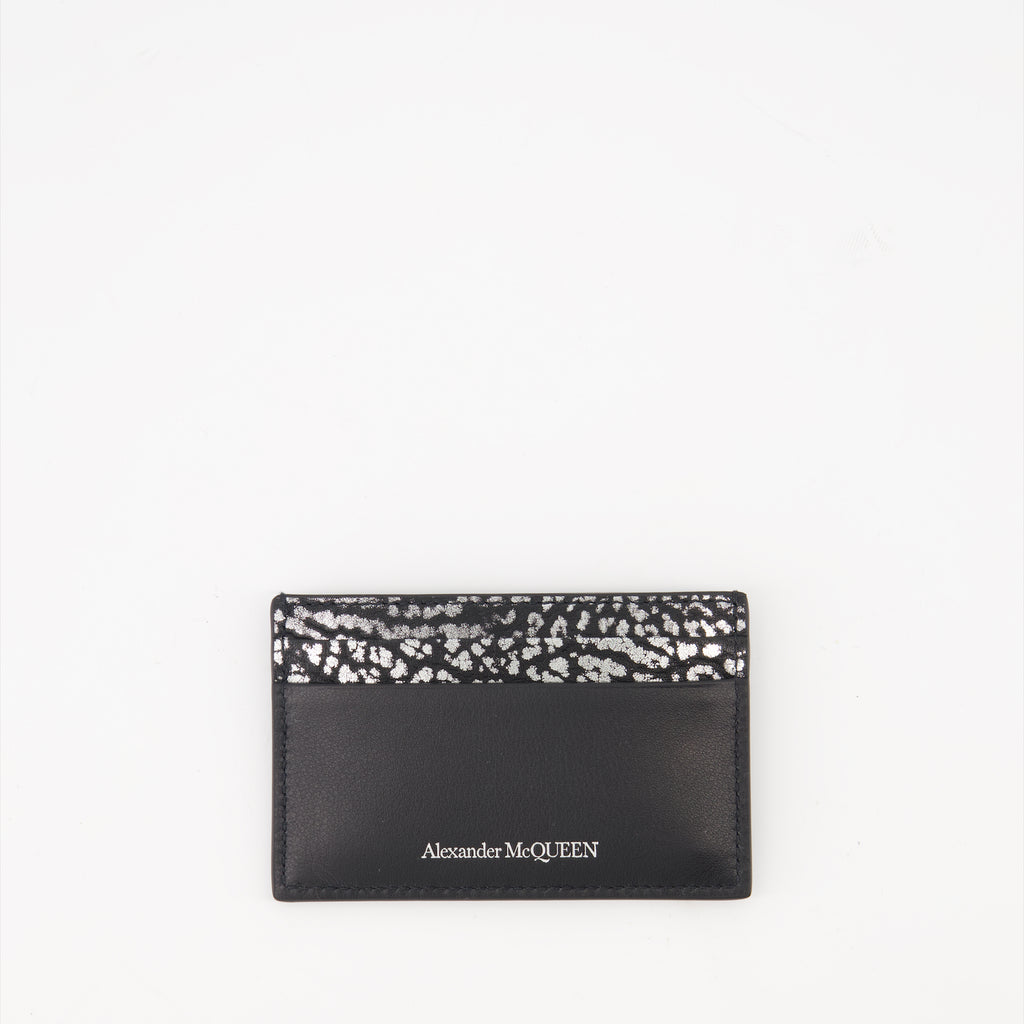 Small leather goods Leather card holder Alexander McQueen Black Man