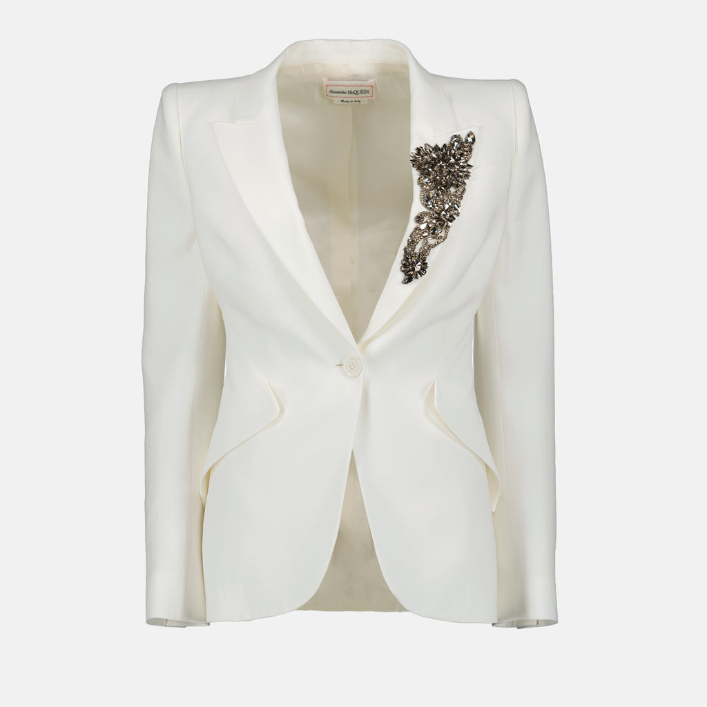 Jacken Veste à bijoux Alexander McQueen Beige Femme
