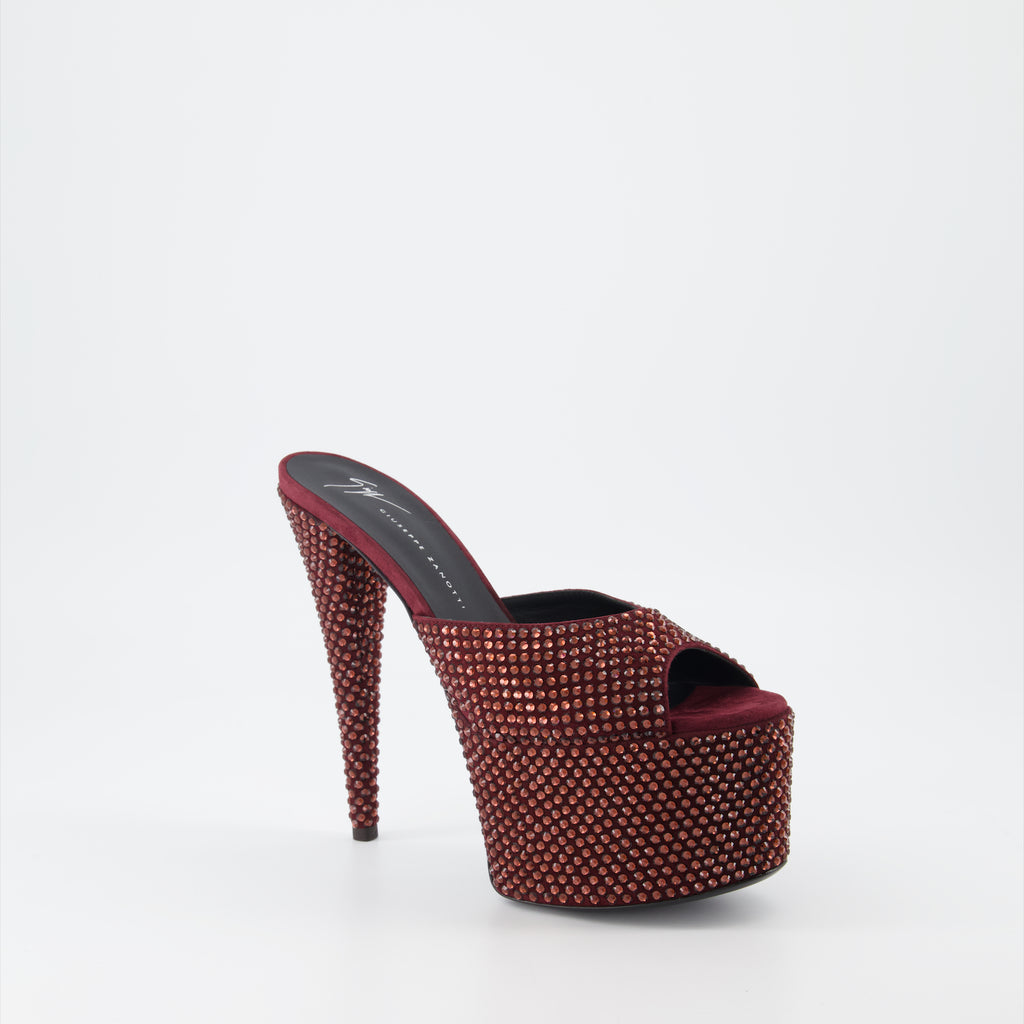 Offene schuhe GZ Aida Sandalen Giuseppe Zanotti Rot Femme