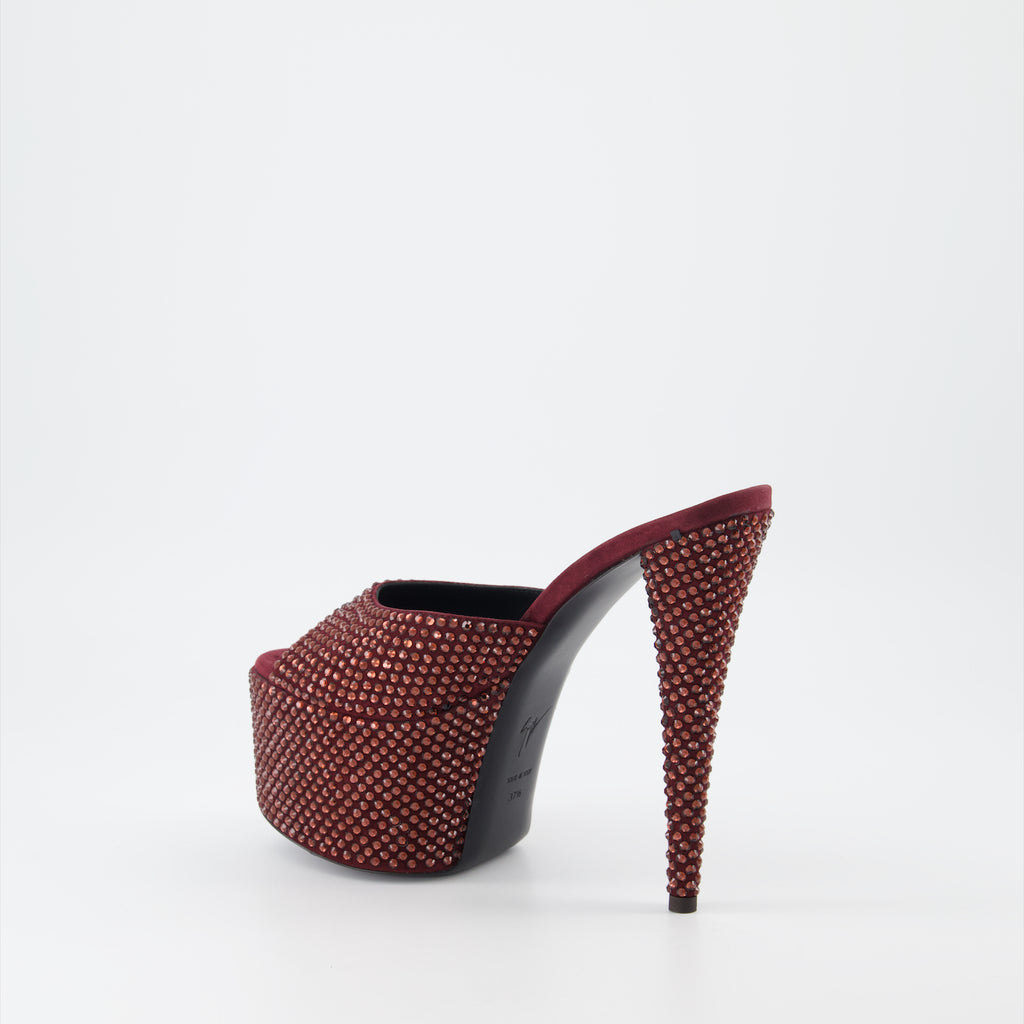 Offene schuhe GZ Aida Sandalen Giuseppe Zanotti Rot Femme