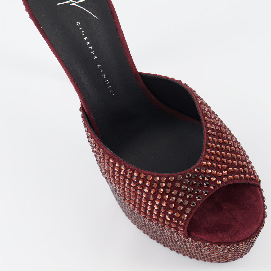 Offene schuhe GZ Aida Sandalen Giuseppe Zanotti Rot Femme
