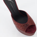 Offene schuhe GZ Aida Sandalen Giuseppe Zanotti Rot Femme
