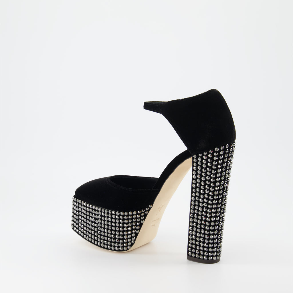 Escarpins Escarpins Bebe Strass Giuseppe Zanotti Noir Femme