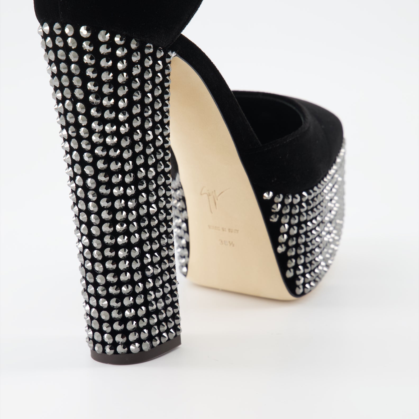 Escarpins Escarpins Bebe Strass Giuseppe Zanotti Noir Femme