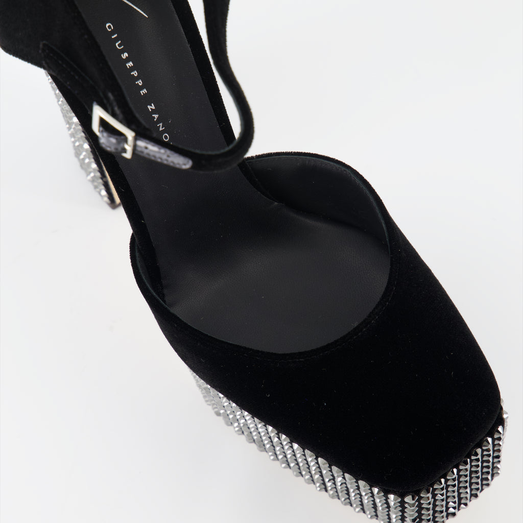 Escarpins Escarpins Bebe Strass Giuseppe Zanotti Noir Femme