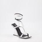 Offene schuhe Sandales Tutankamon Giuseppe Zanotti Silber Femme
