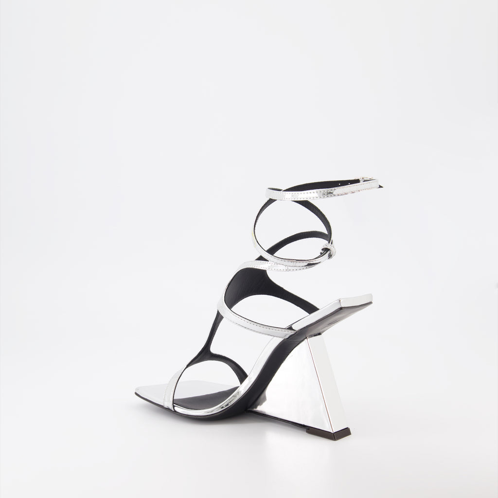 Offene schuhe Sandales Tutankamon Giuseppe Zanotti Silber Femme