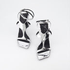 Offene schuhe Sandales Tutankamon Giuseppe Zanotti Silber Femme