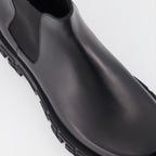 Boots and ankle boots Greca Chelsea Boots Versace Black Man