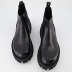 Boots and ankle boots Greca Chelsea Boots Versace Black Man