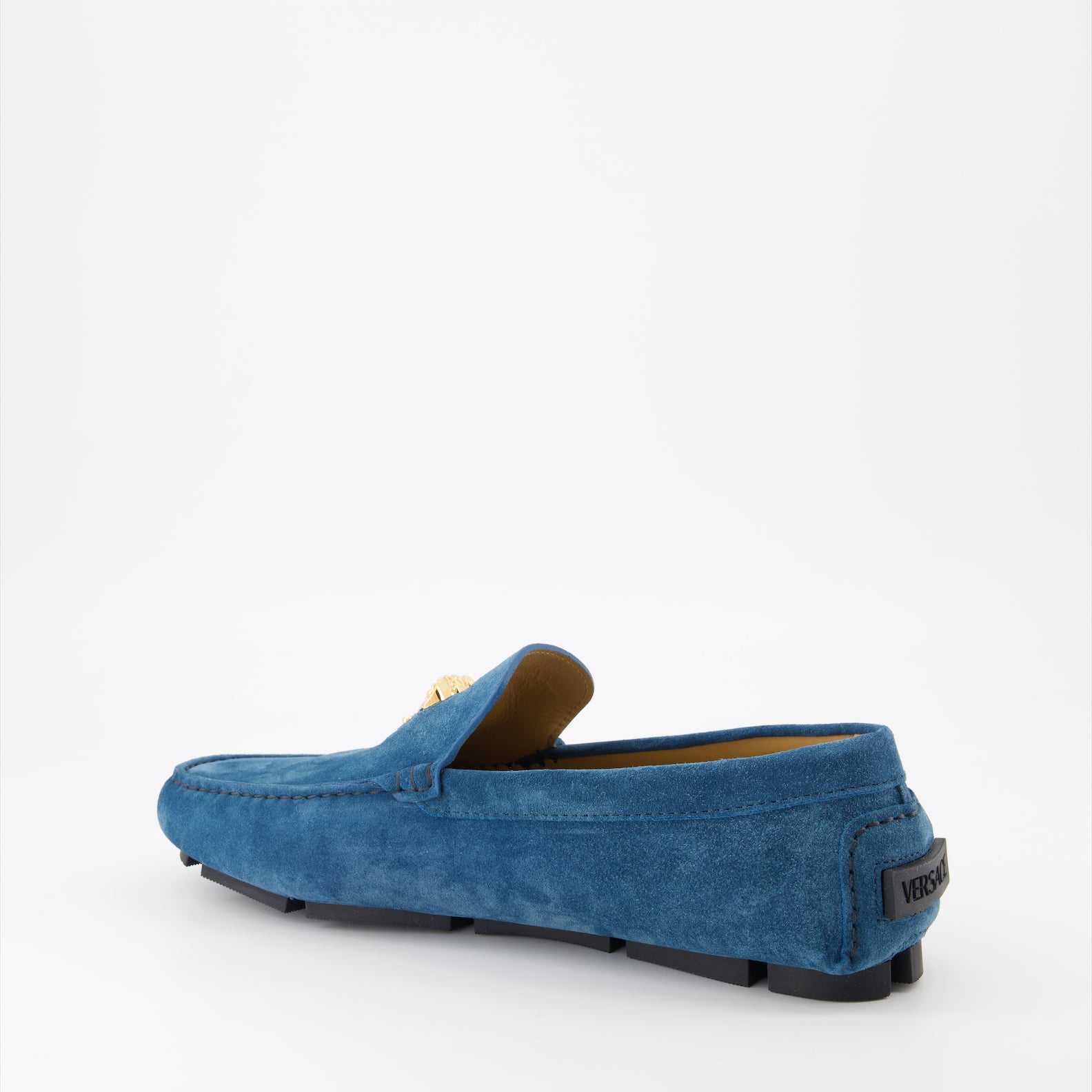 Mocassins Mocassins Driver La Medusa Versace Bleu Homme