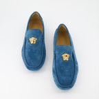 Mocassins Mocassins Driver La Medusa Versace Bleu Homme