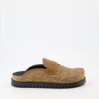 Chaussures ouvertes Mules Versace Allover Medusa Versace Marron Homme