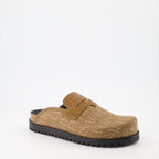 Chaussures ouvertes Mules Versace Allover Medusa Versace Marron Homme