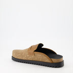 Chaussures ouvertes Mules Versace Allover Medusa Versace Marron Homme