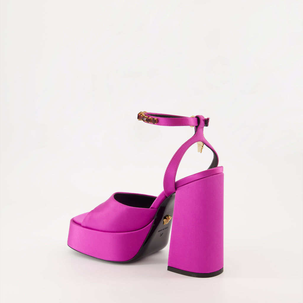 Zapatos abiertos Sandalias Plataforma Medusa Aevitas Versace Rosa Femme