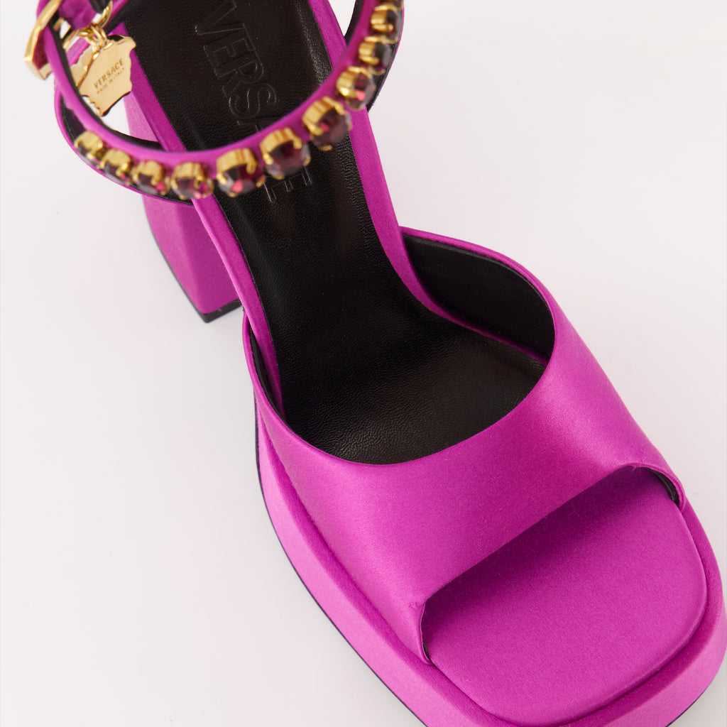 Zapatos abiertos Sandalias Plataforma Medusa Aevitas Versace Rosa Femme