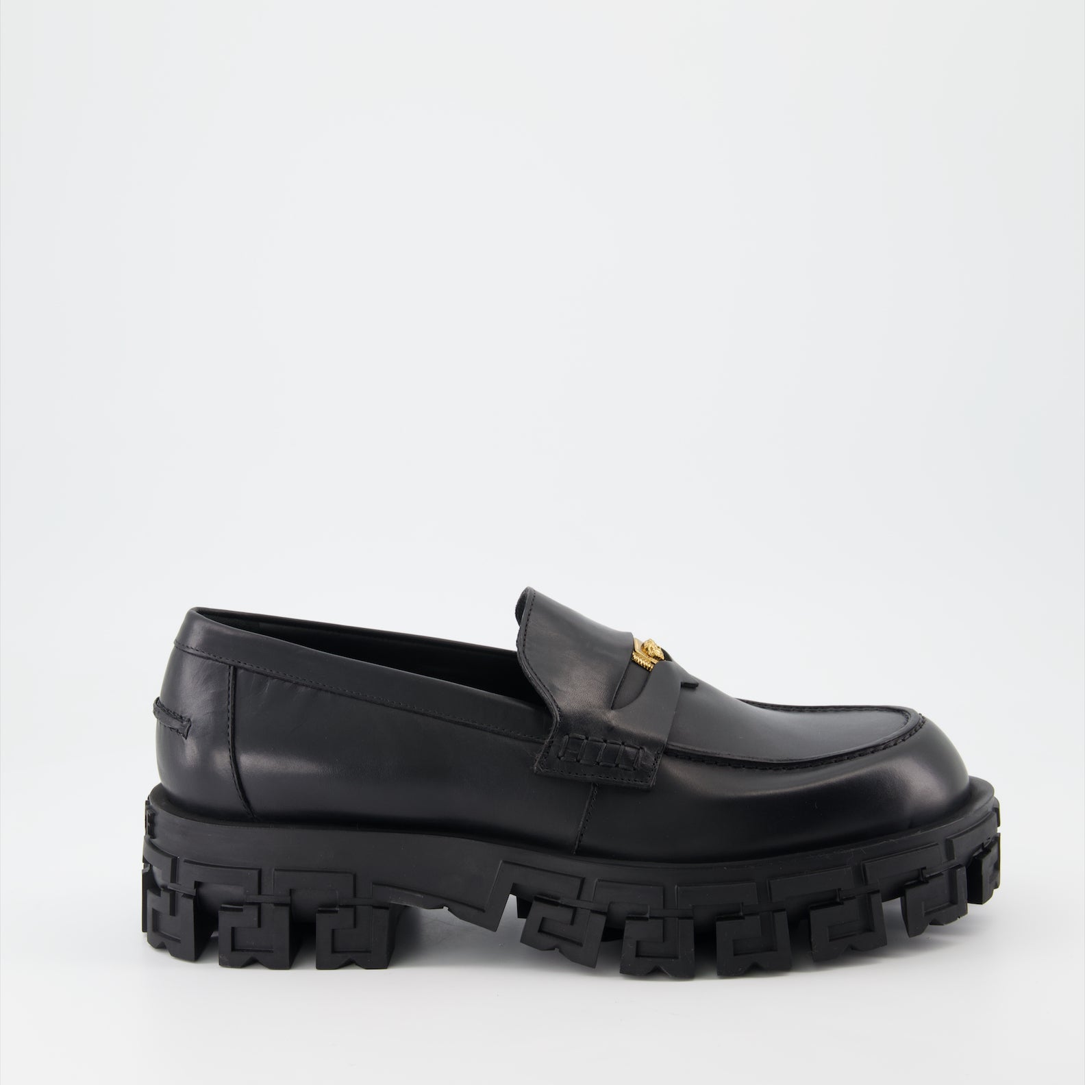 Mocassins Mocassins Greca Portico Versace Noir Homme