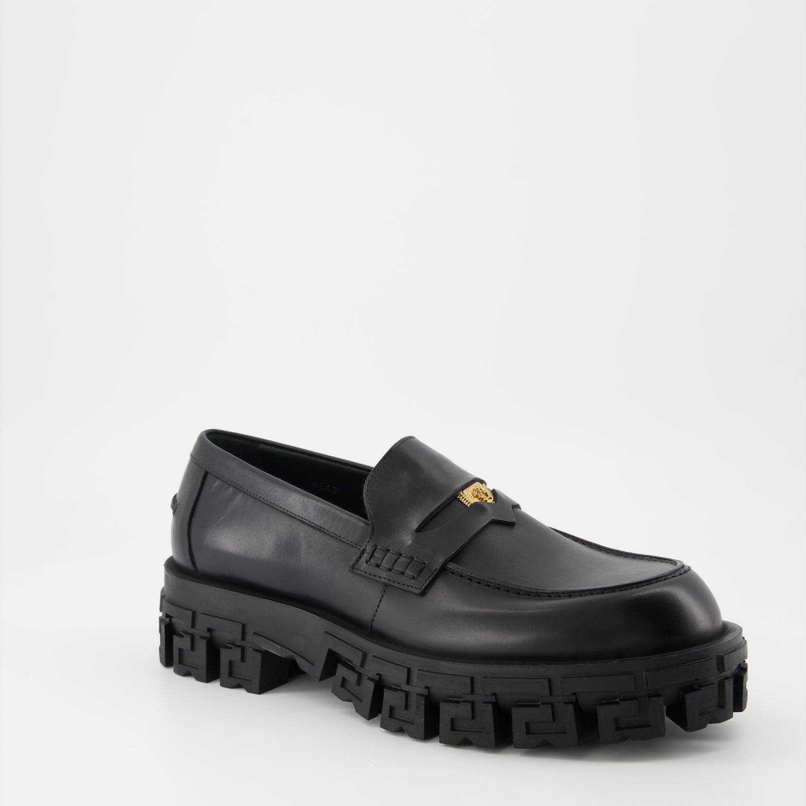 Mocassins Mocassins Greca Portico Versace Noir Homme