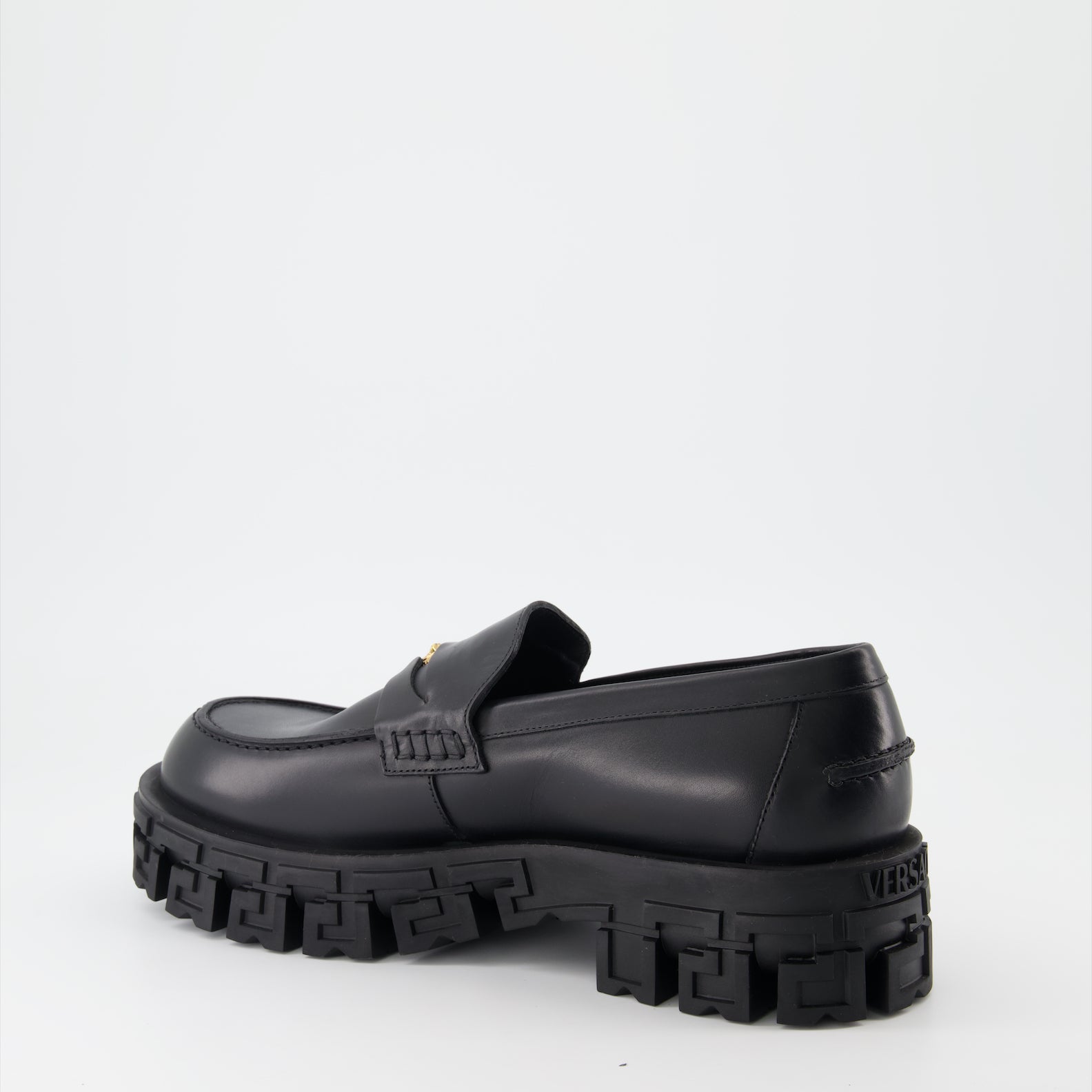 Mocassins Mocassins Greca Portico Versace Noir Homme