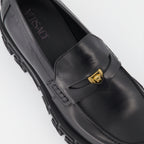Mocassins Mocassins Greca Portico Versace Noir Homme