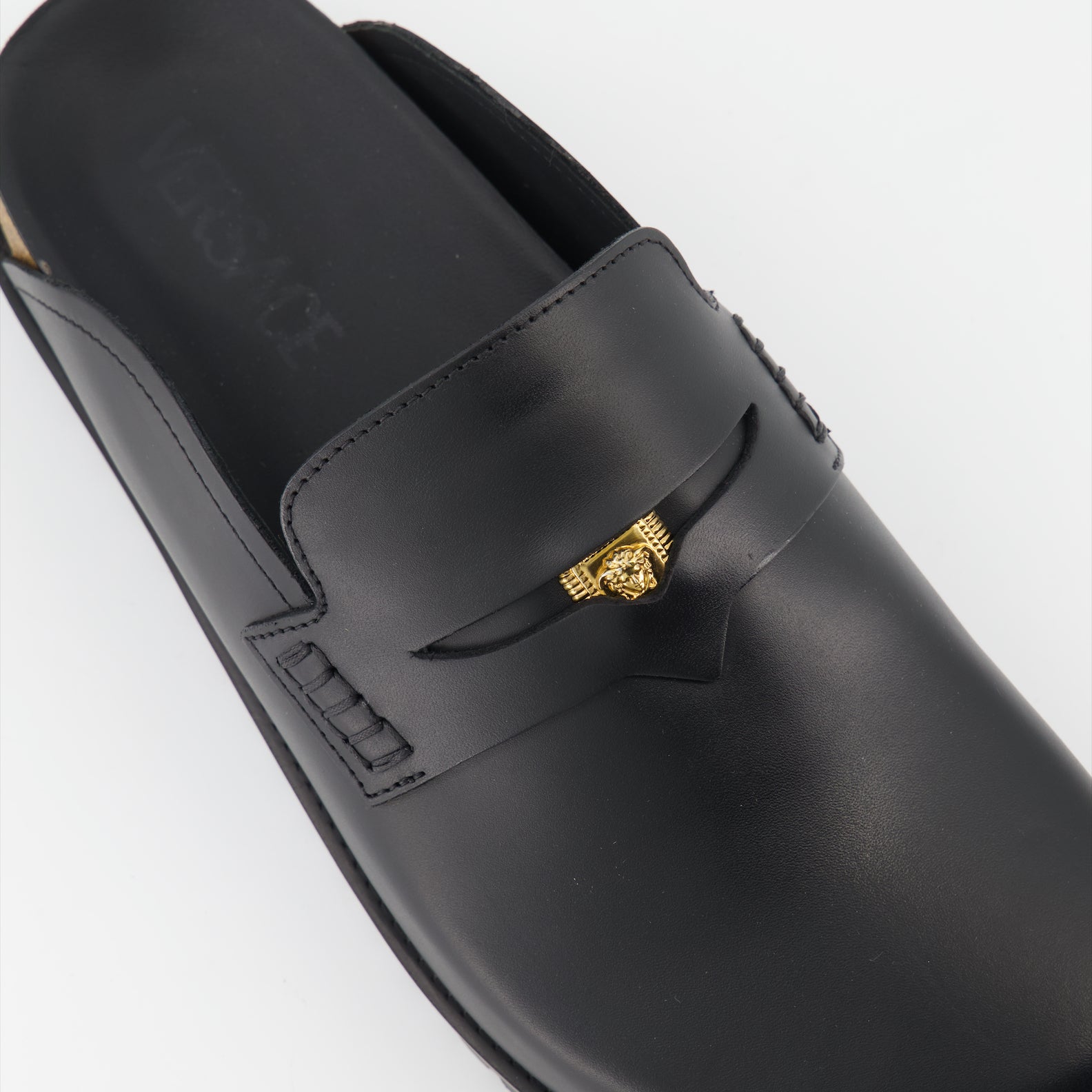 Zapatos abiertos Mules Medusa Versace Negro Homme