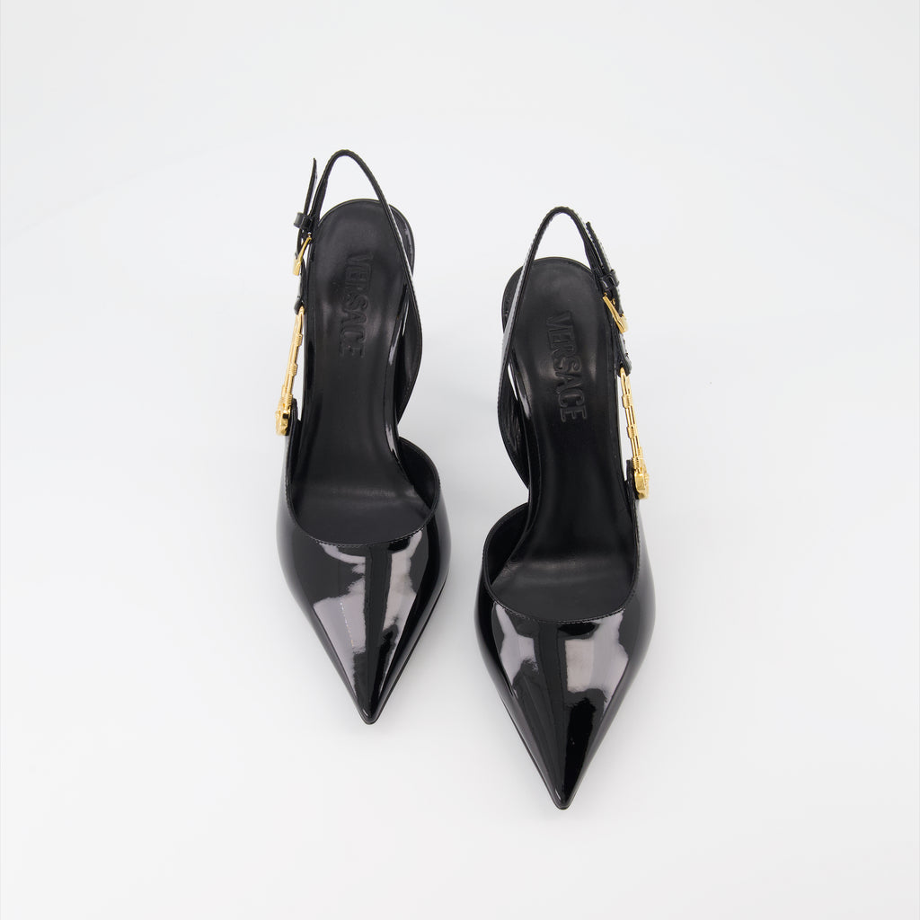 Escarpins Escarpins Safety Pin Versace Noir Femme