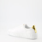 Sneaker Baskets à logo Greca Versace Weiß Homme