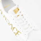 Sneaker Baskets à logo Greca Versace Weiß Homme