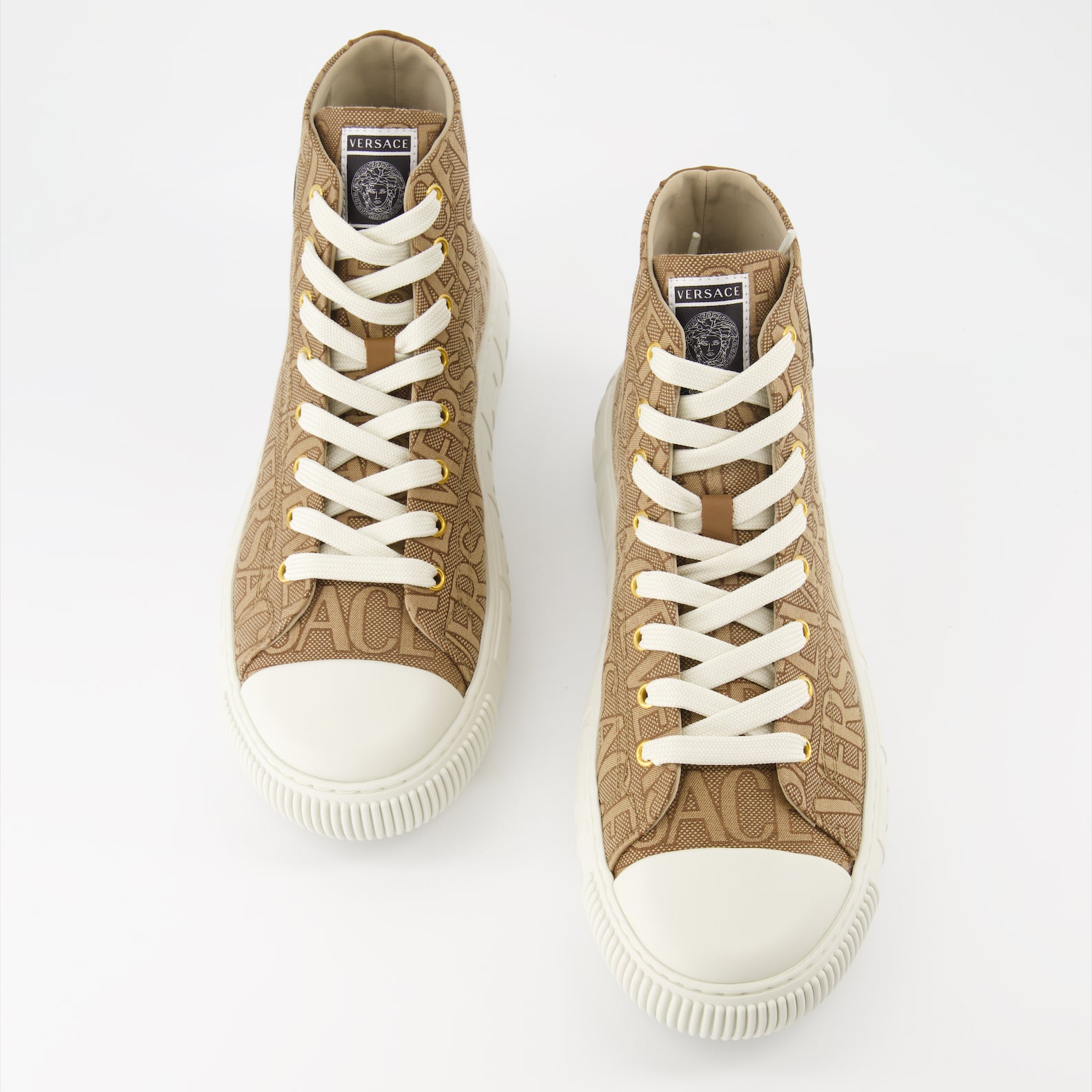 Baskets Baskets monogrammées Versace Marron Homme