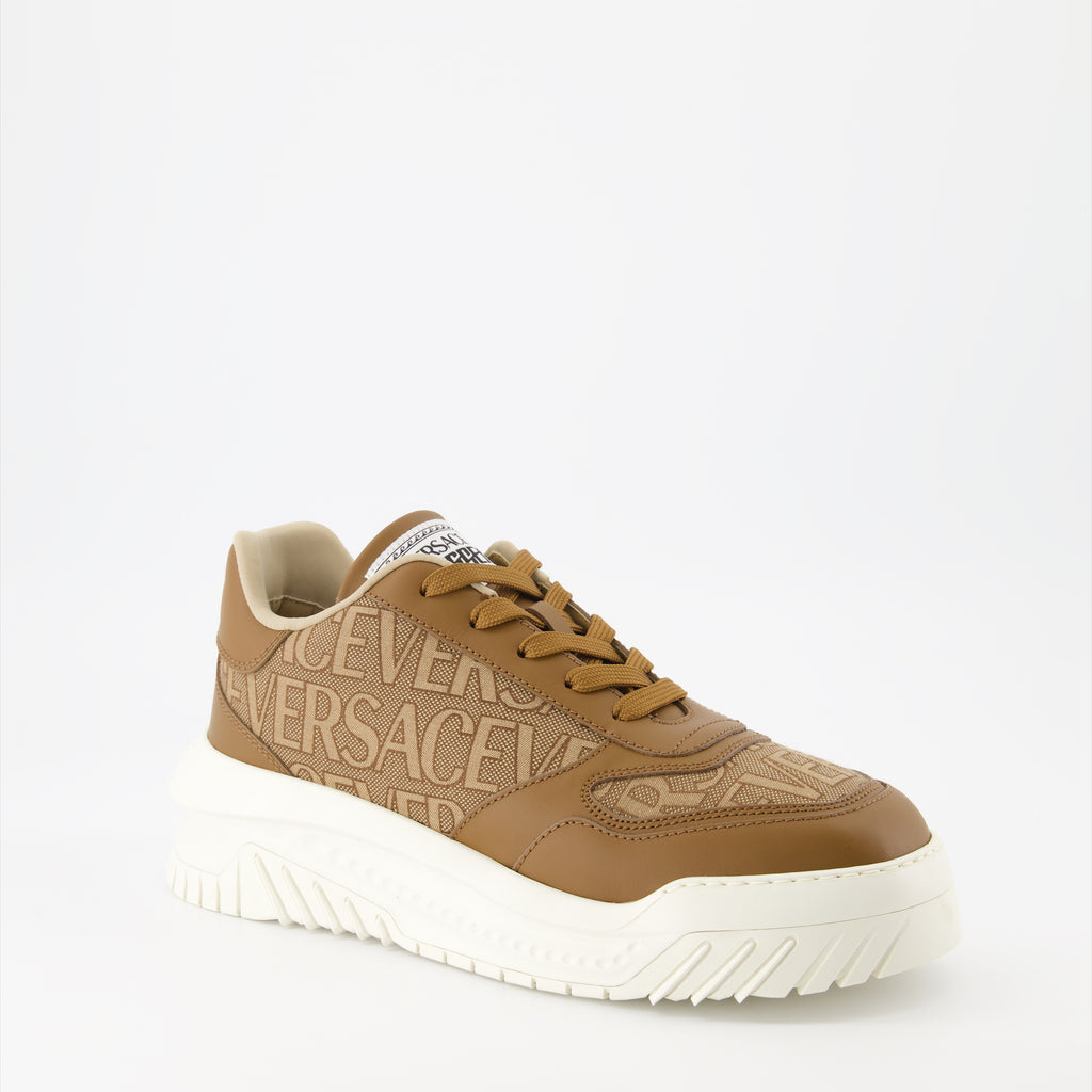 Baskets Baskets Odissea Versace Allover Versace Marron Homme