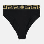 Roupa íntima e homewear Greca Brief Versace Preto Femme