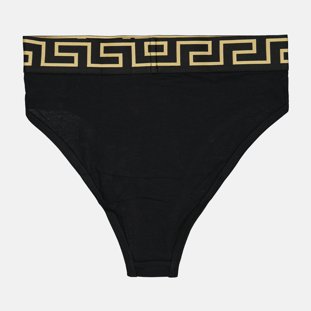 Roupa íntima e homewear Greca Brief Versace Preto Femme