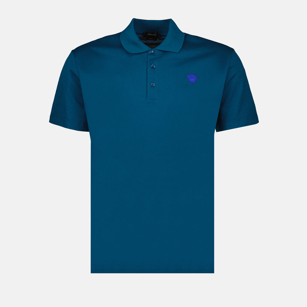 Polos Polo Medusa Versace Bleu Homme