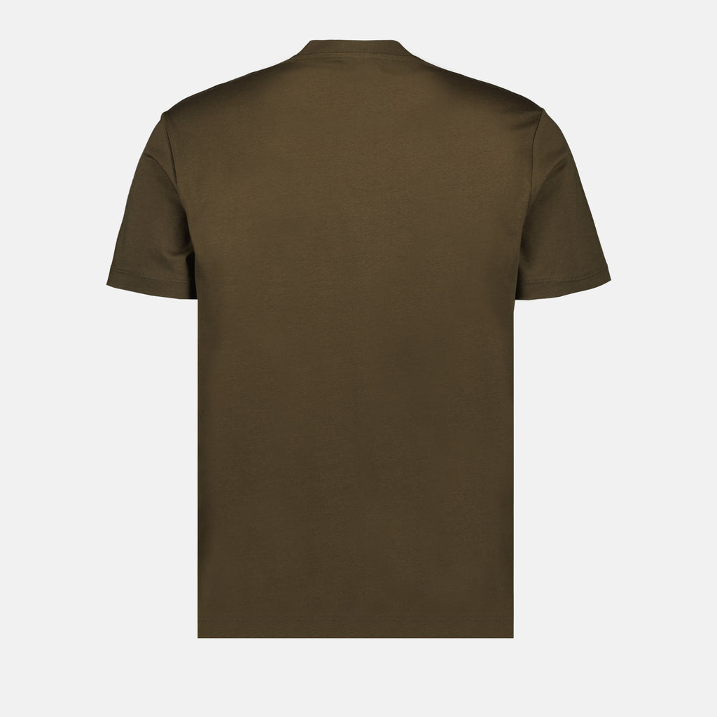 T-Shirts T-shirt à logo Versace Khaki Homme