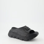 Zapatos abiertos Claquettes Medusa '95 Versace Negro Femme