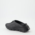 Zapatos abiertos Claquettes Medusa '95 Versace Negro Femme