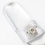 Sapatos abertos Claquettes La Medusa Versace Prata Femme