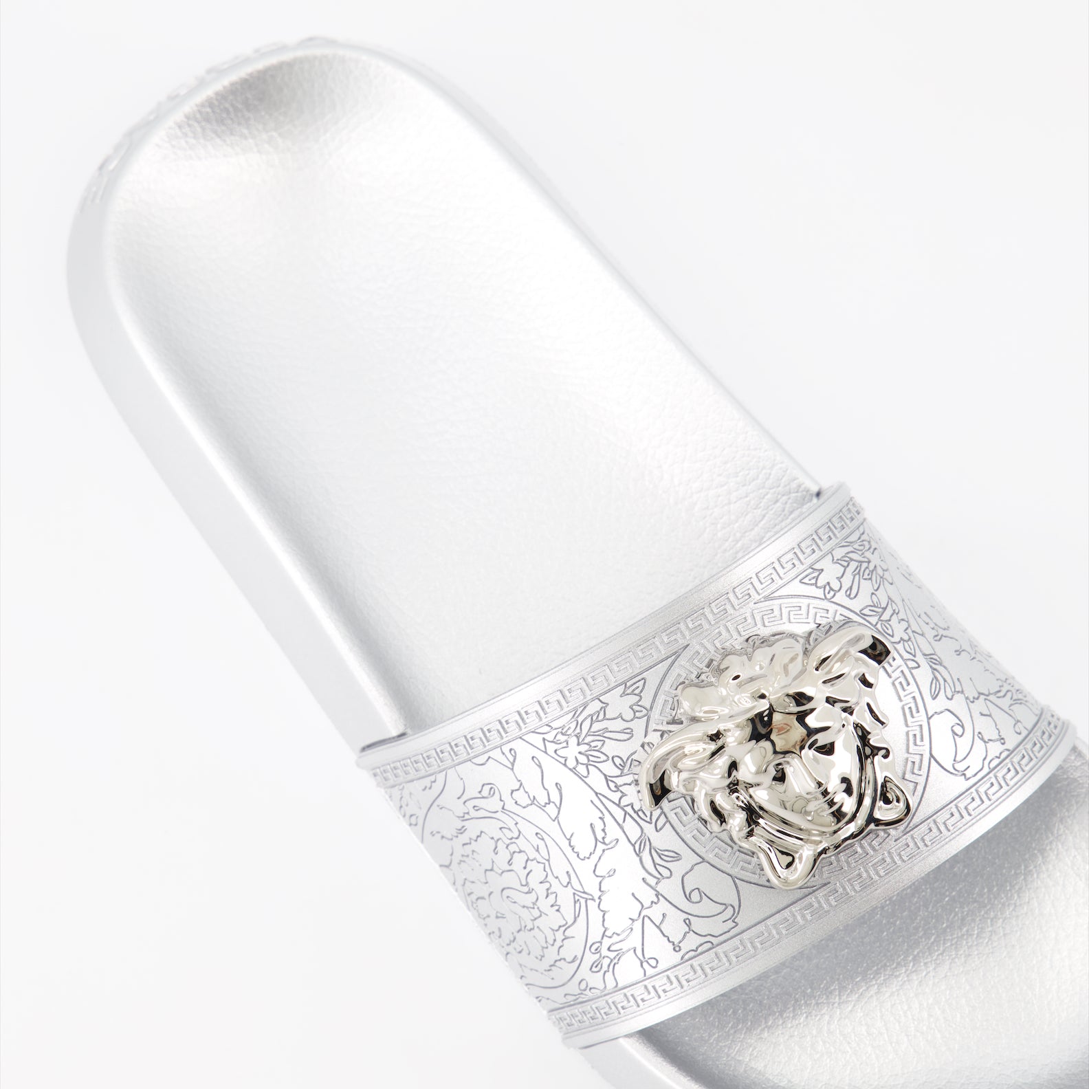 Sapatos abertos Claquettes La Medusa Versace Prata Femme