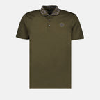 Polos Polo à manches courtes Greca Versace Verde Homme