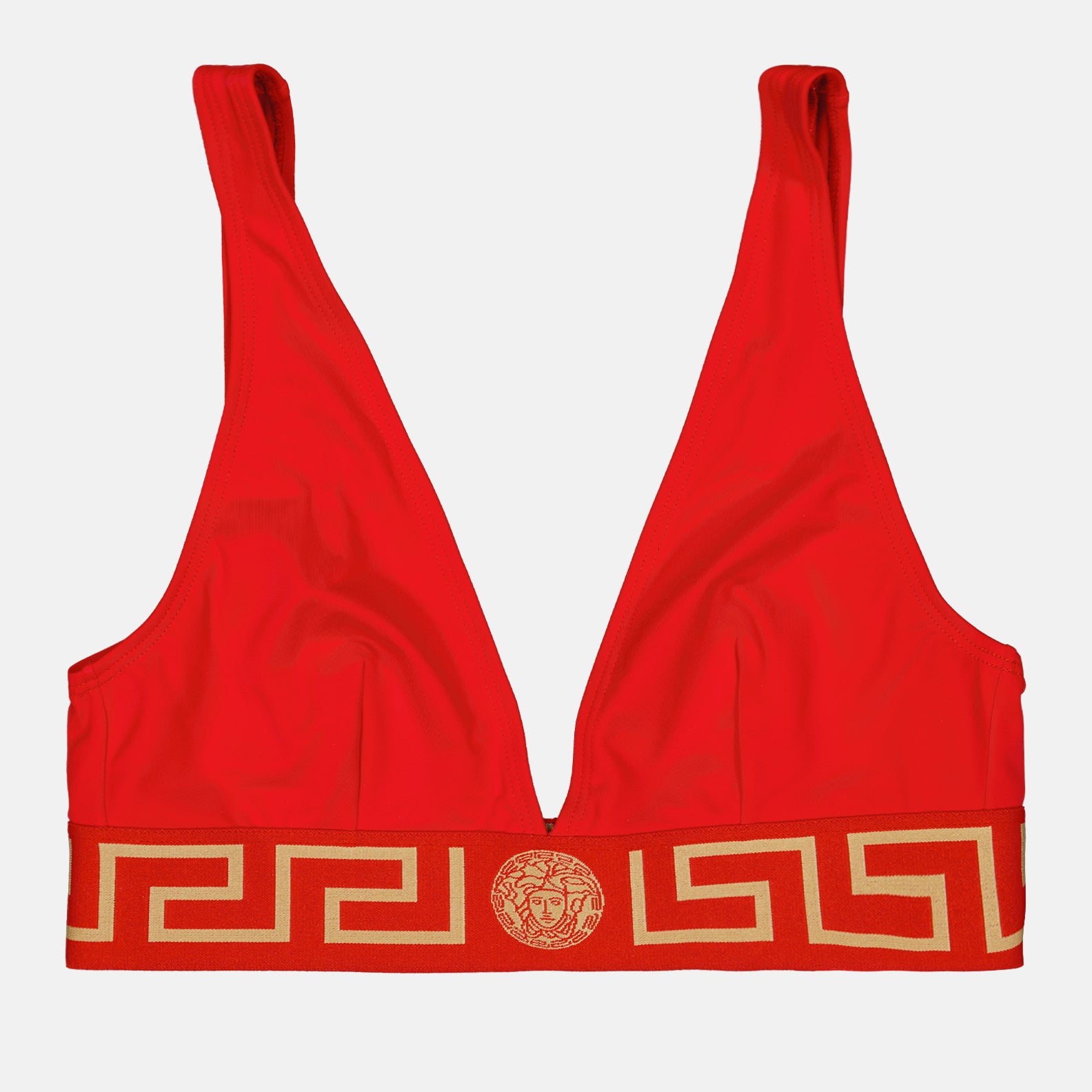 Beachwear Haut de bikini Greca Versace Rouge Femme