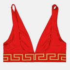 Beachwear Haut de bikini Greca Versace Rouge Femme