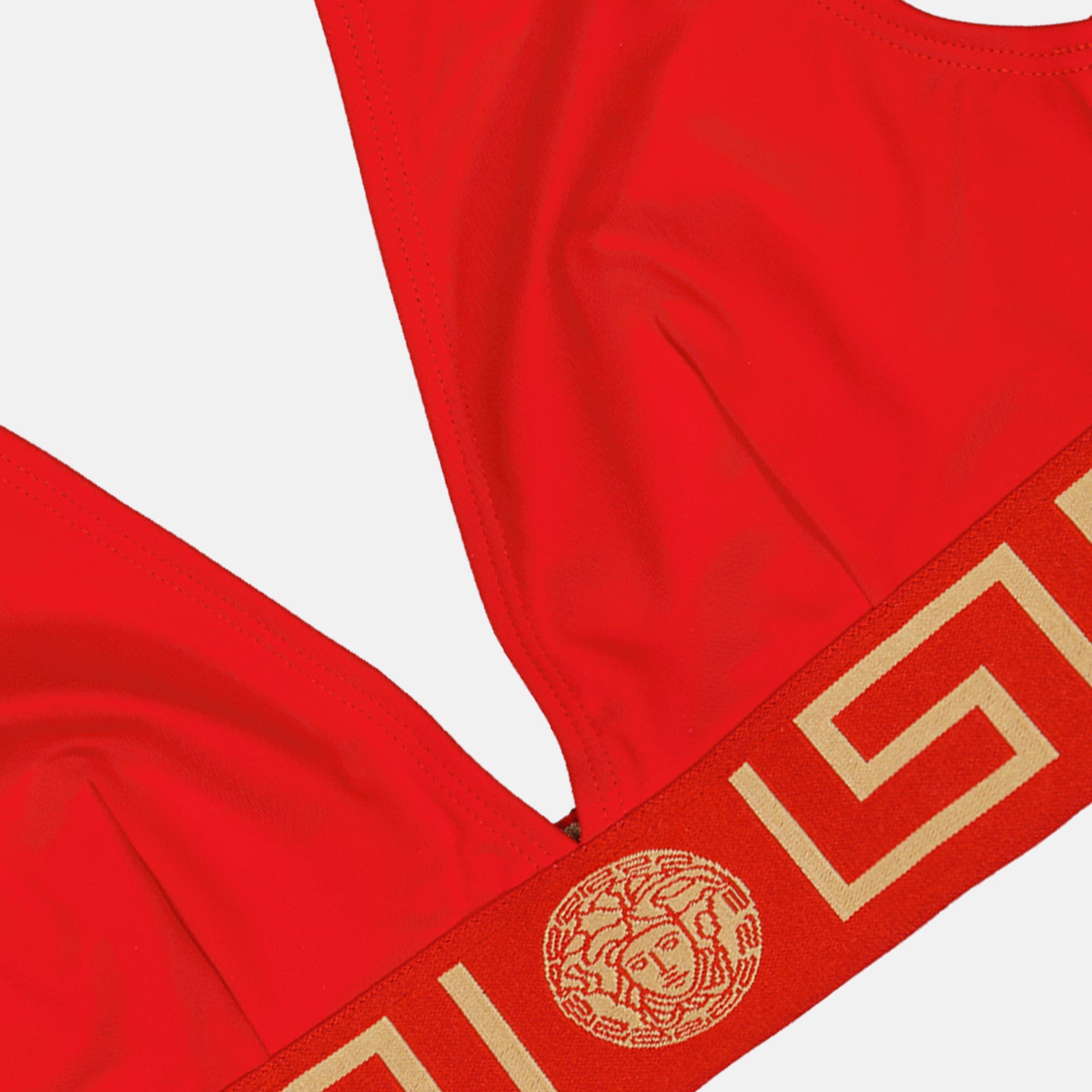 Beachwear Haut de bikini Greca Versace Rouge Femme