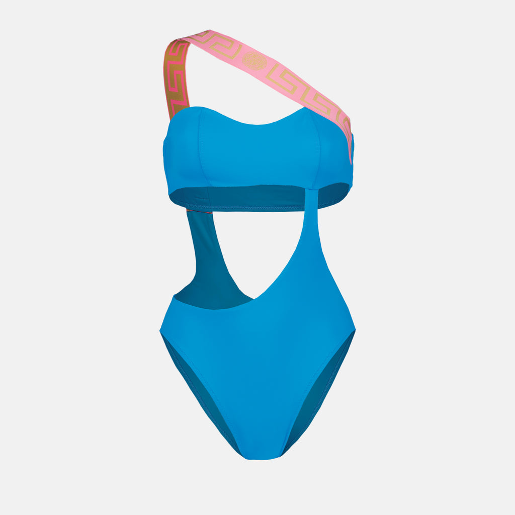 Beachwear Maillot de bain Greca Versace Bleu Femme