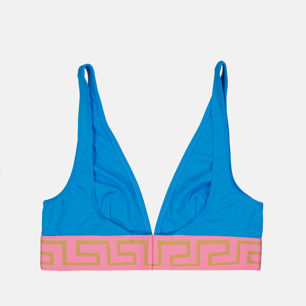 Beachwear Haut de bikini Medusa Versace Bleu Femme
