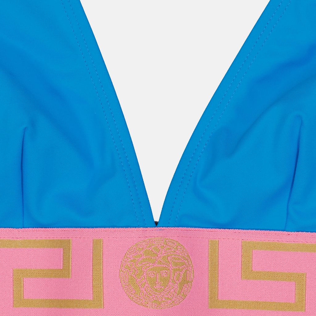 Beachwear Haut de bikini Medusa Versace Bleu Femme