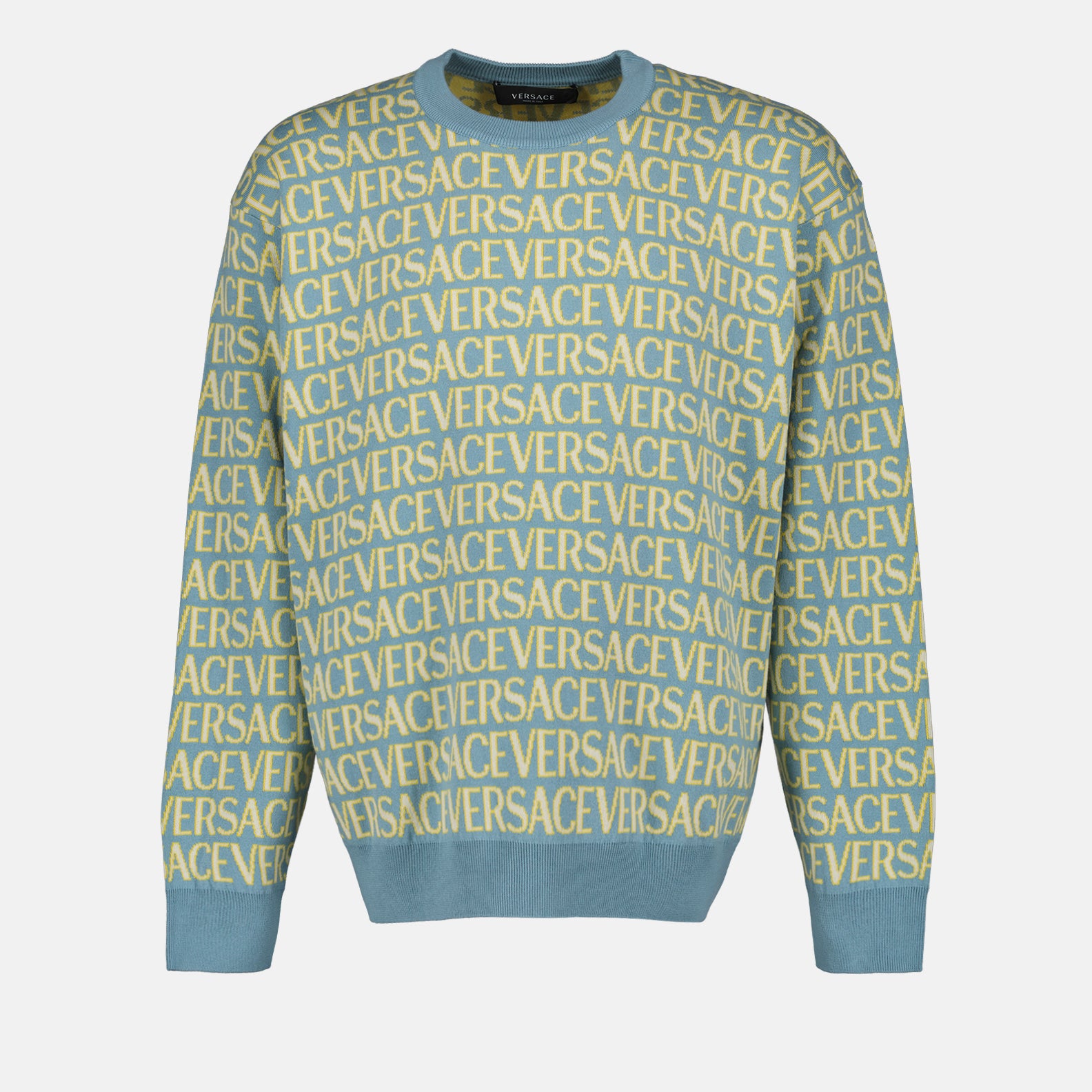 Prendas de punto Pull Versace Allover Versace Azul Homme